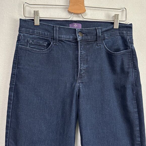 NYDJ Crop Jeans 8 Rolled Cuff Lift Tuck Stretch Comfort Denim Casual Summer USA - Picture 3 of 10